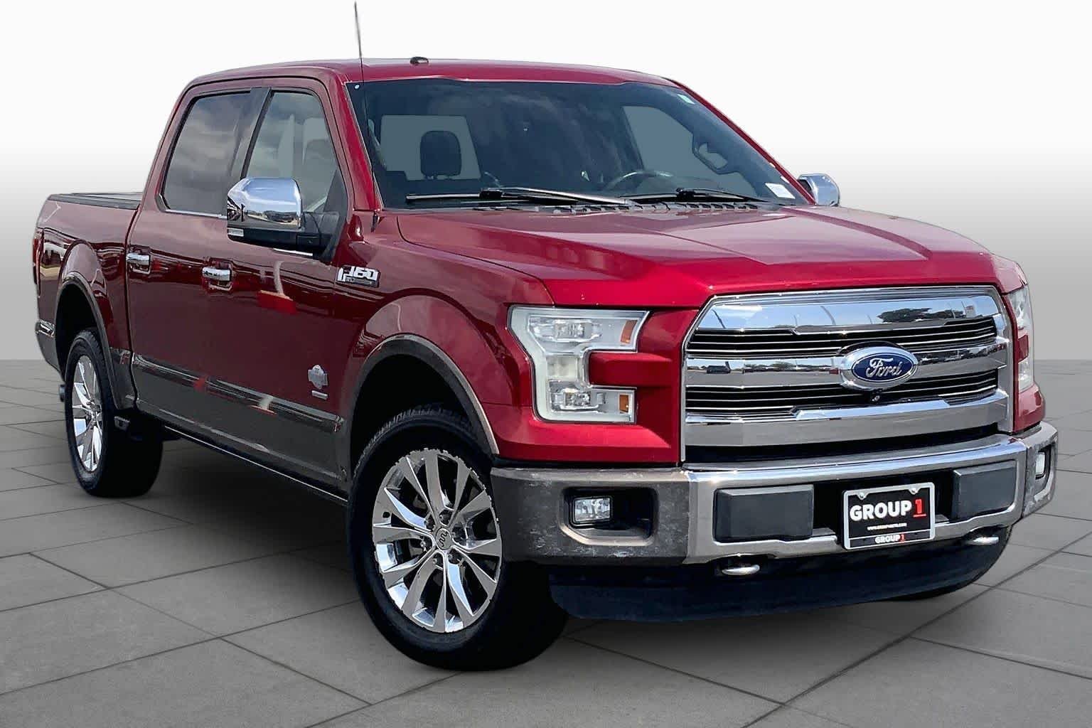 Used 2016 Ruby Red Metallic Clear Coat/Caribou Metallic Ford King Ranch image 3