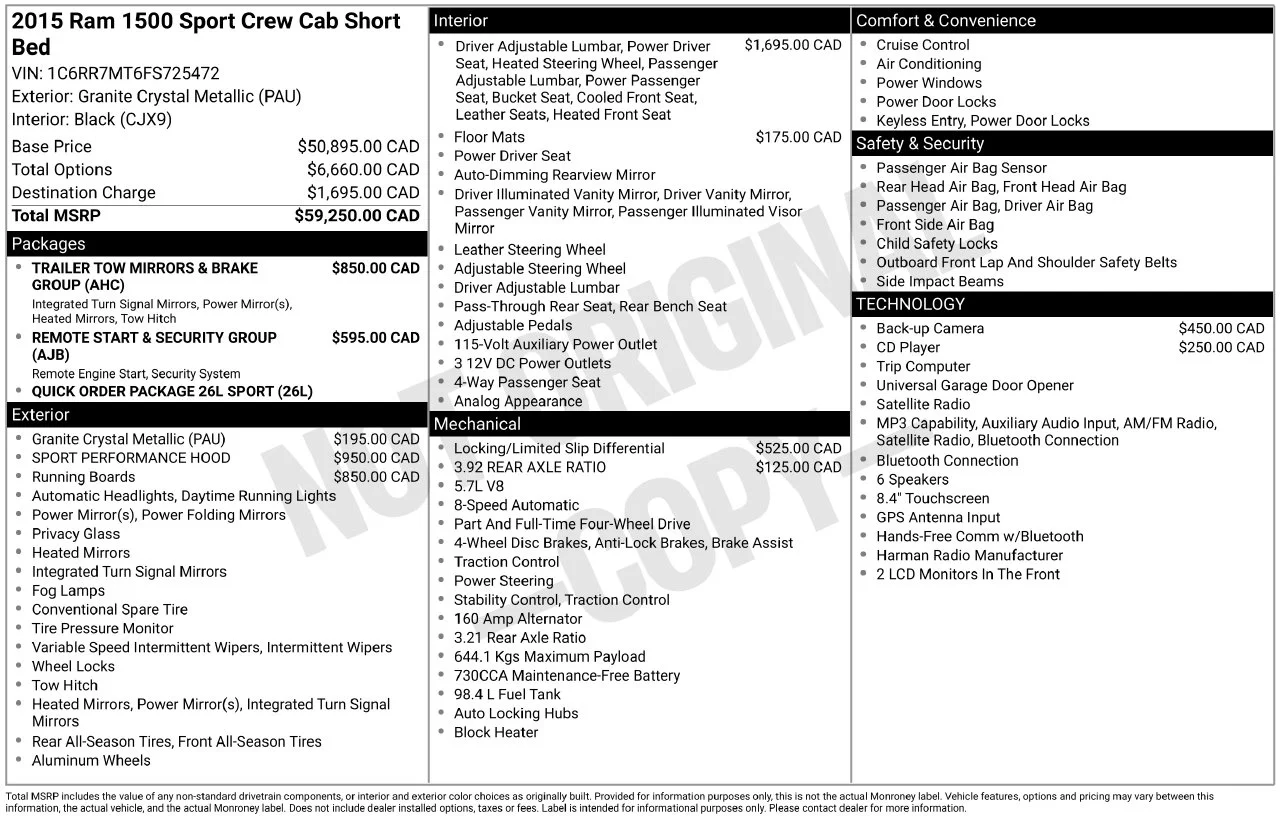 Used 2015 Gray Ram Sport image 23