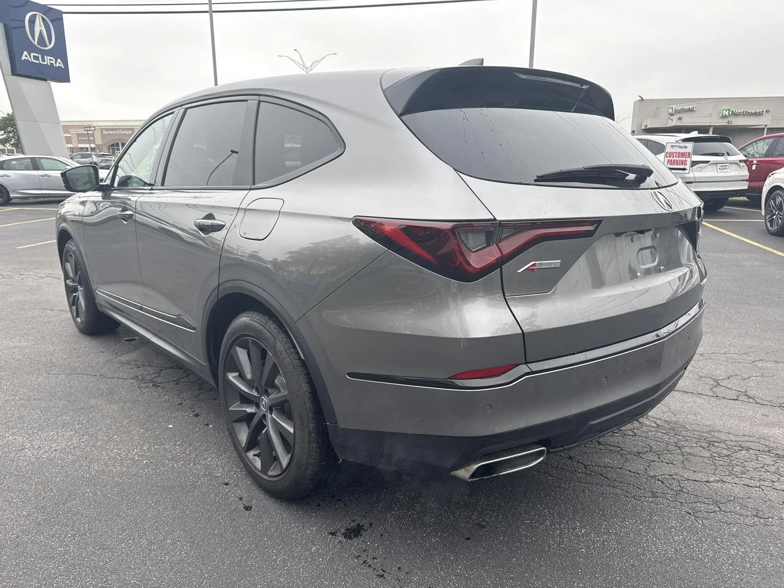 Used 2025 Liquid Carbon Metallic Acura SH-AWD A-SPEC image 4