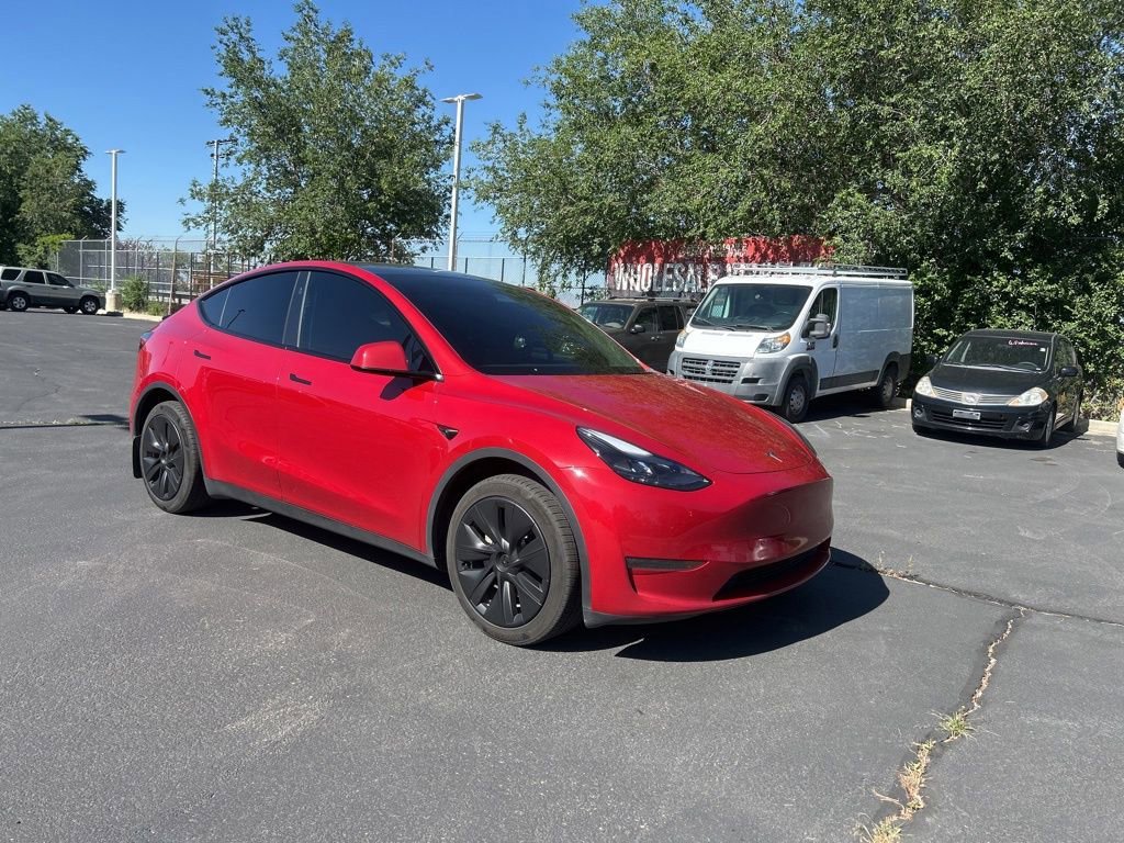 Used 2023 Red Multi-Coat Tesla Long Range image 1