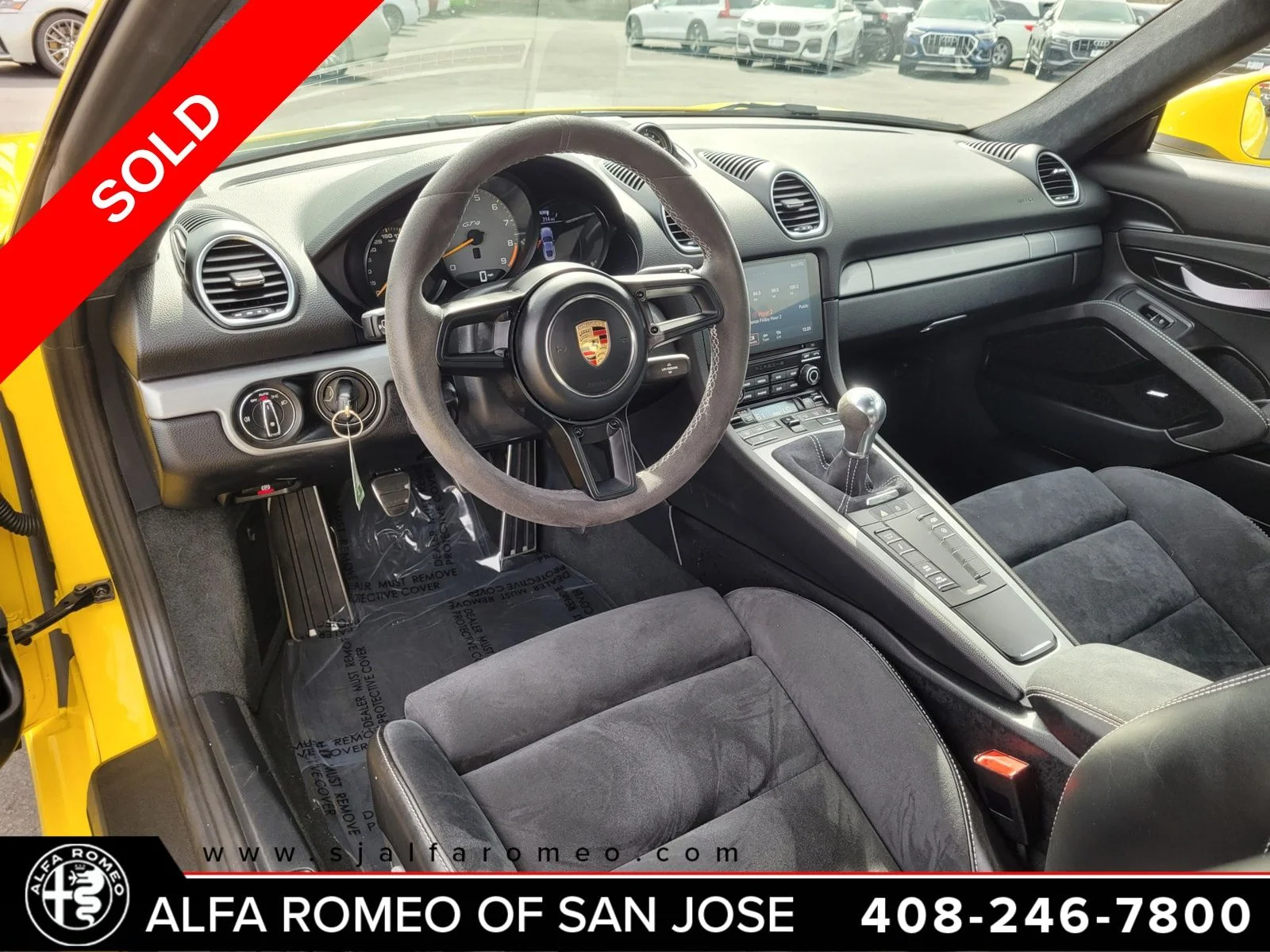 Used 2020 Yellow Porsche GT4 image 9