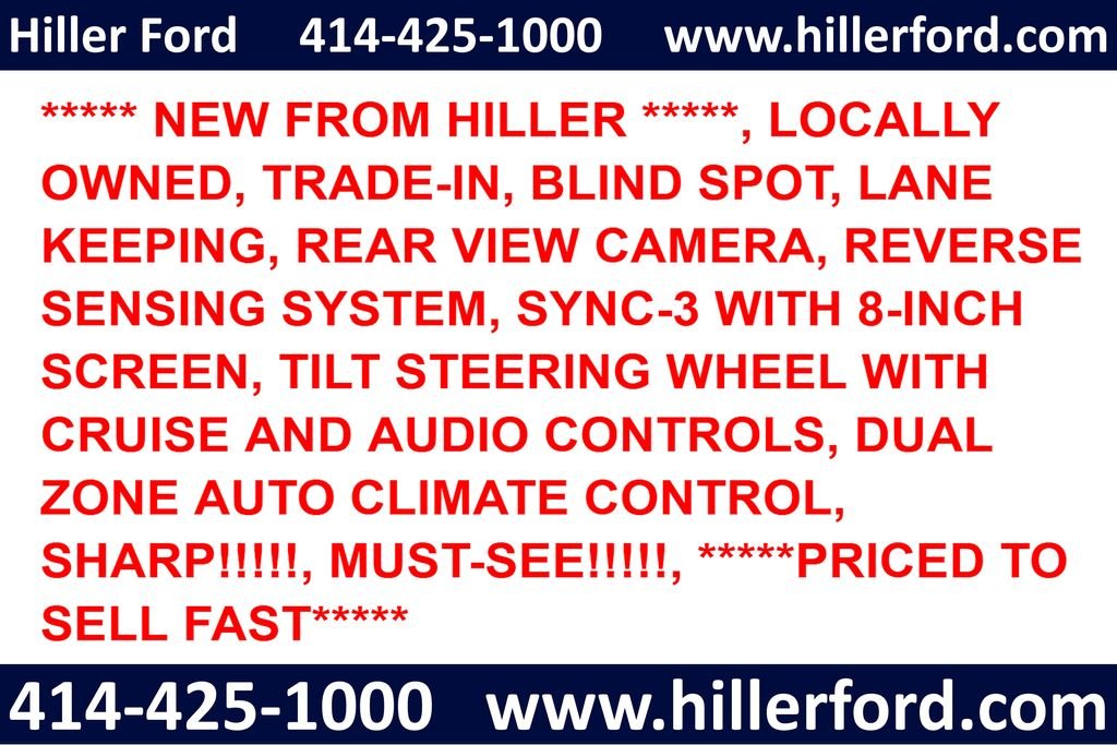 Certified Used 2020 White Platinum Clearcoat Metallic Ford SE image 2