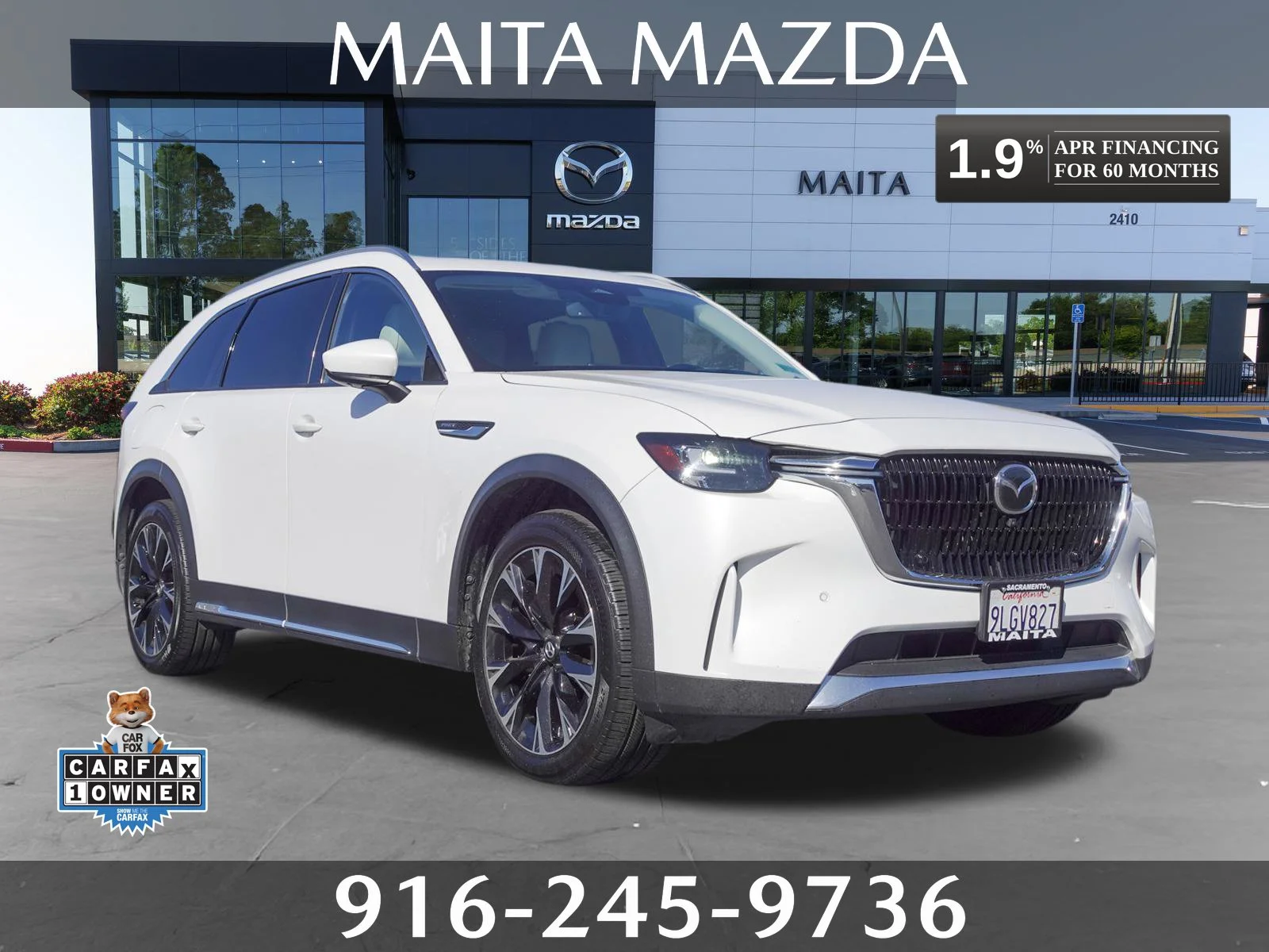 Certified Used 2024 White Mazda Premium Plus image 1