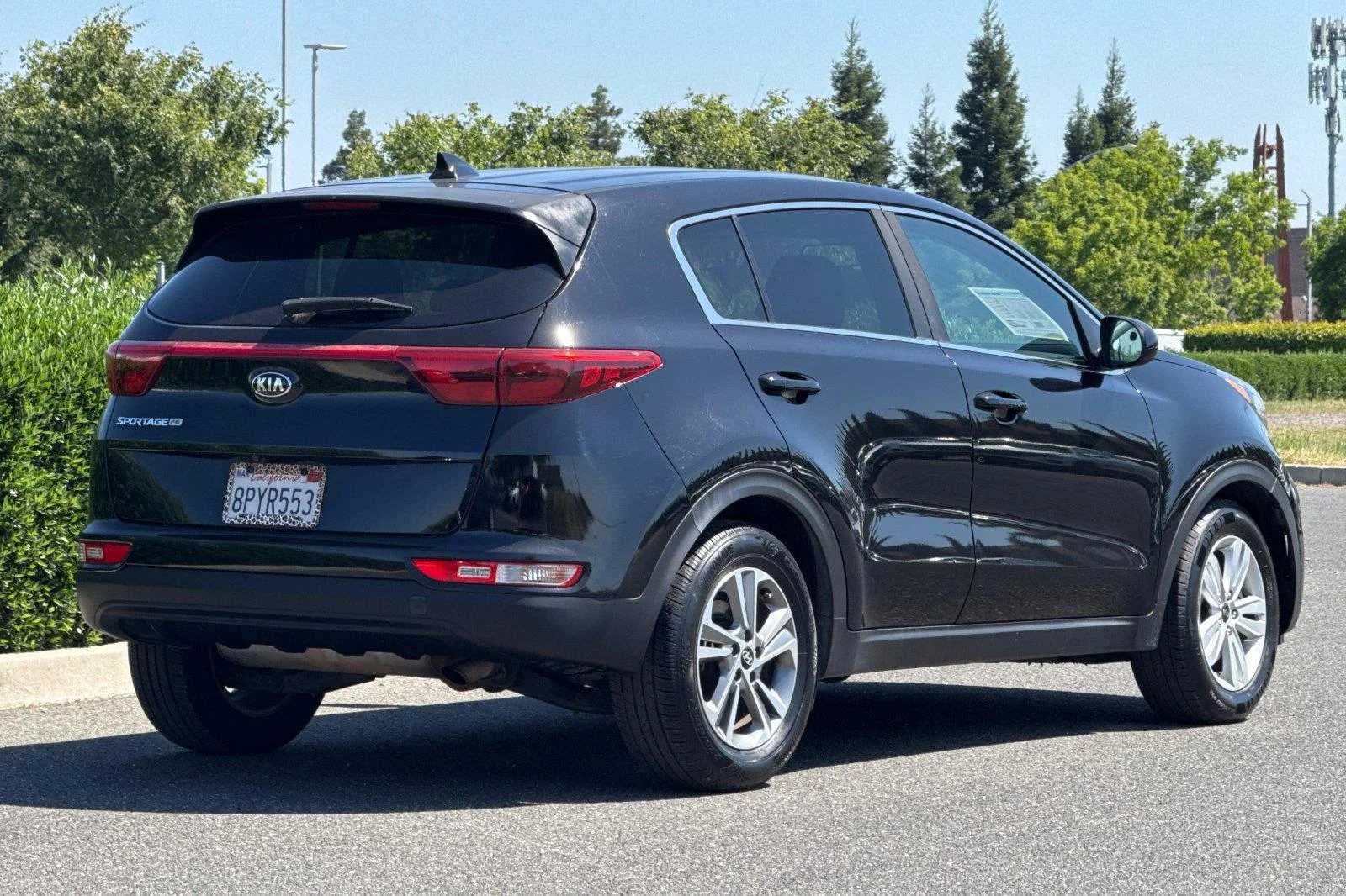 Used 2019 Black Cherry Kia LX image 4