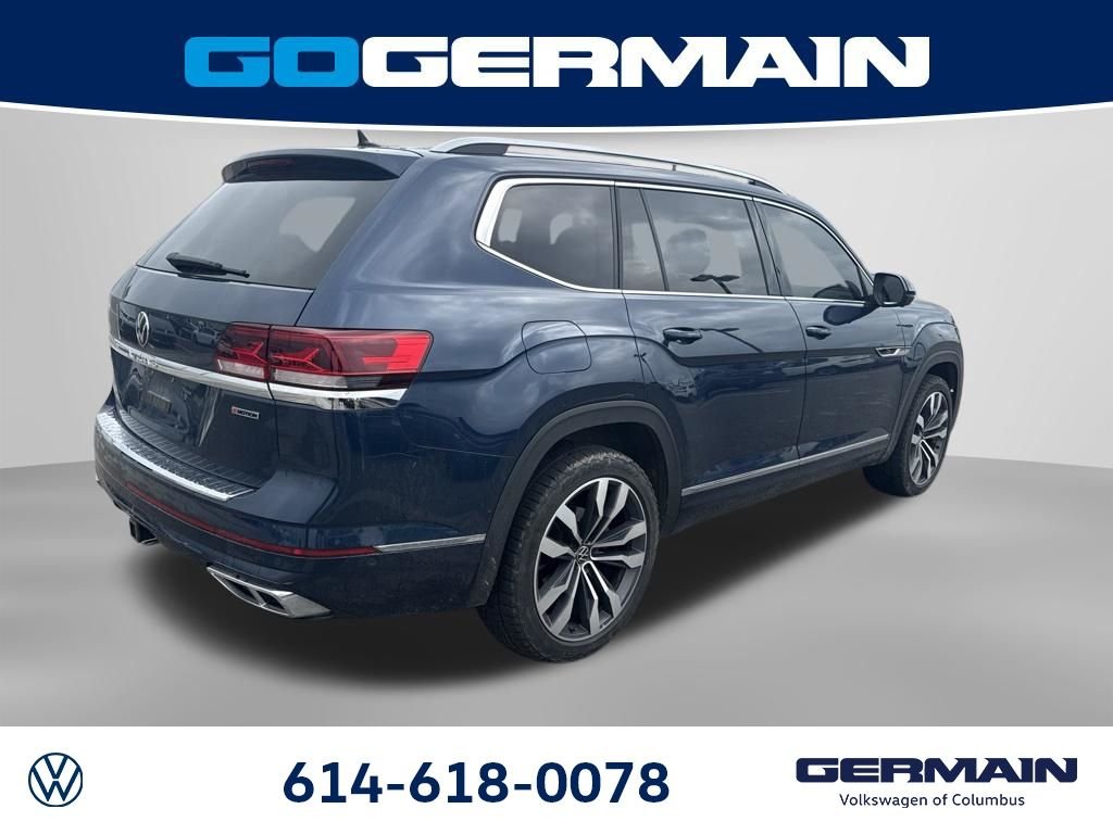 Used 2021 Blue Metallic Volkswagen 3.6L V6 SEL Premium R-Line image 8