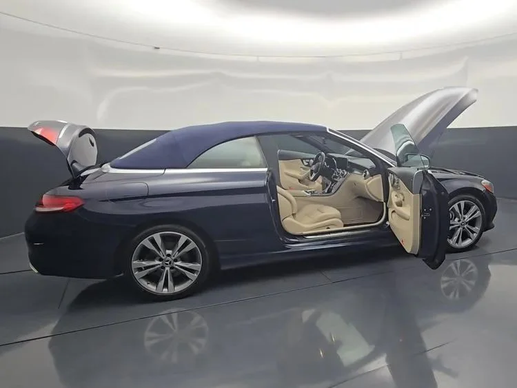 Used 2019 Blue Mercedes-Benz C 300 4MATIC® Cabriolet 2D image 23