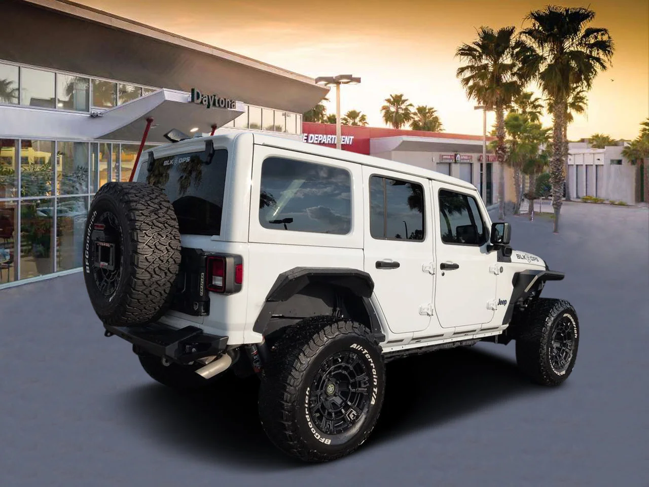 Used 2024 Bright White Clearcoat Jeep Willys image 3