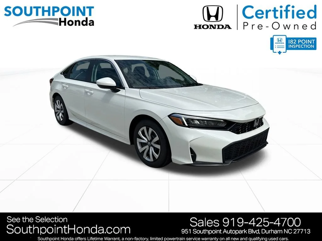 Certified Used 2026 Platinum White Pearl Honda 2WD LX image 37