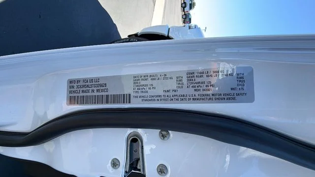 New 2026 Bright White Clear-Coat Exterior Paint RAM Laramie image 36