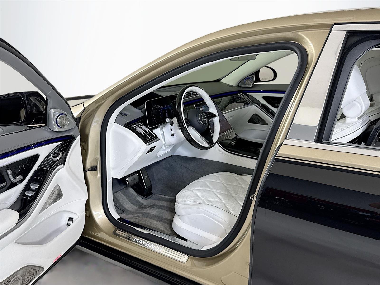 Used 2025 Kalahari Gold/Obsidian Black Mercedes-Benz Maybach S 680 | Mansory Trim | Factory Two Tone | $282k MSRP image 12