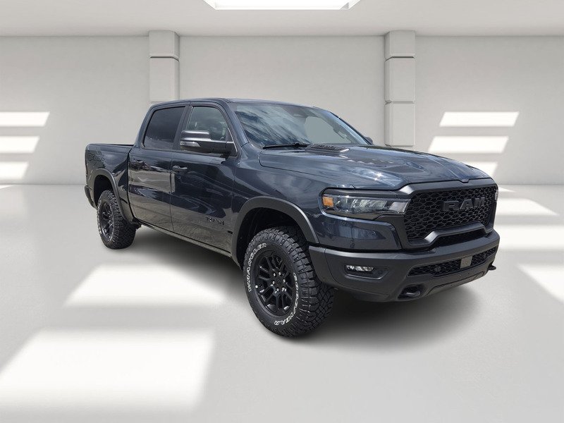 New 2026 Forged Blue Metallic Exterior Paint RAM REBEL 4X4 CREW CAB 5