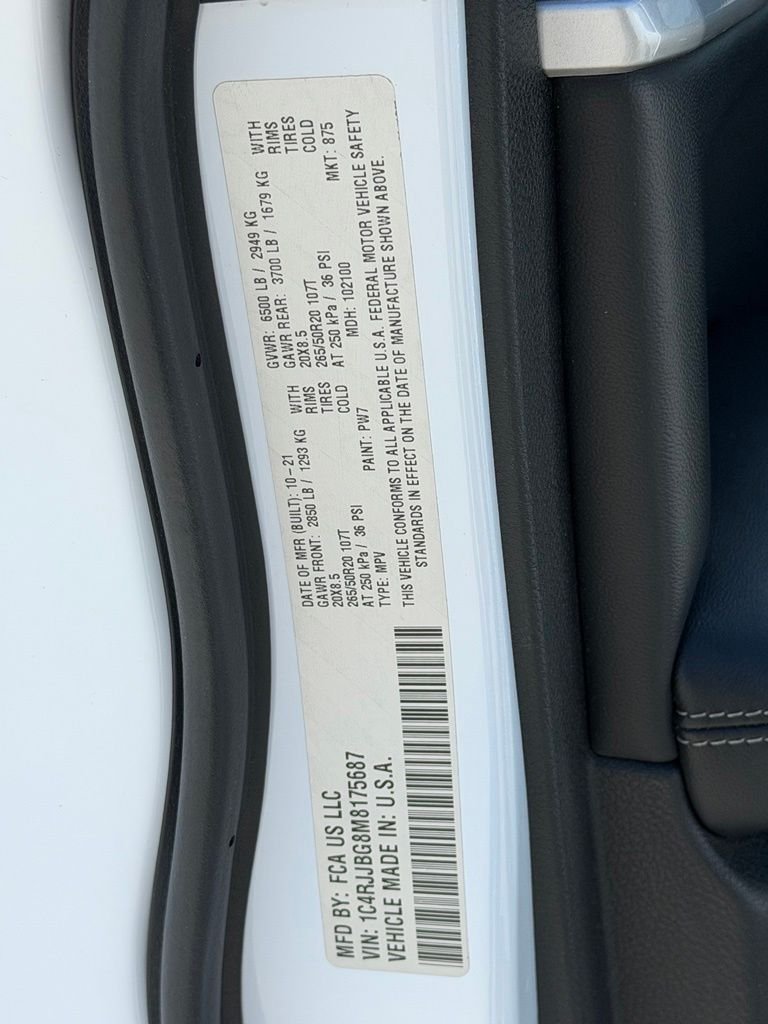 Used 2021 White Jeep Limited image 29