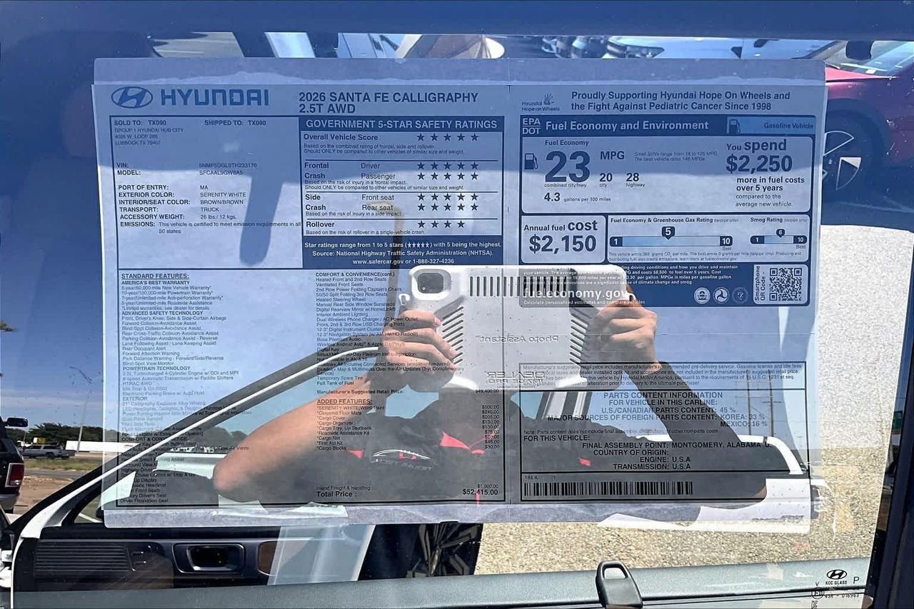 New 2026 Serenity White Hyundai Calligraphy image 22