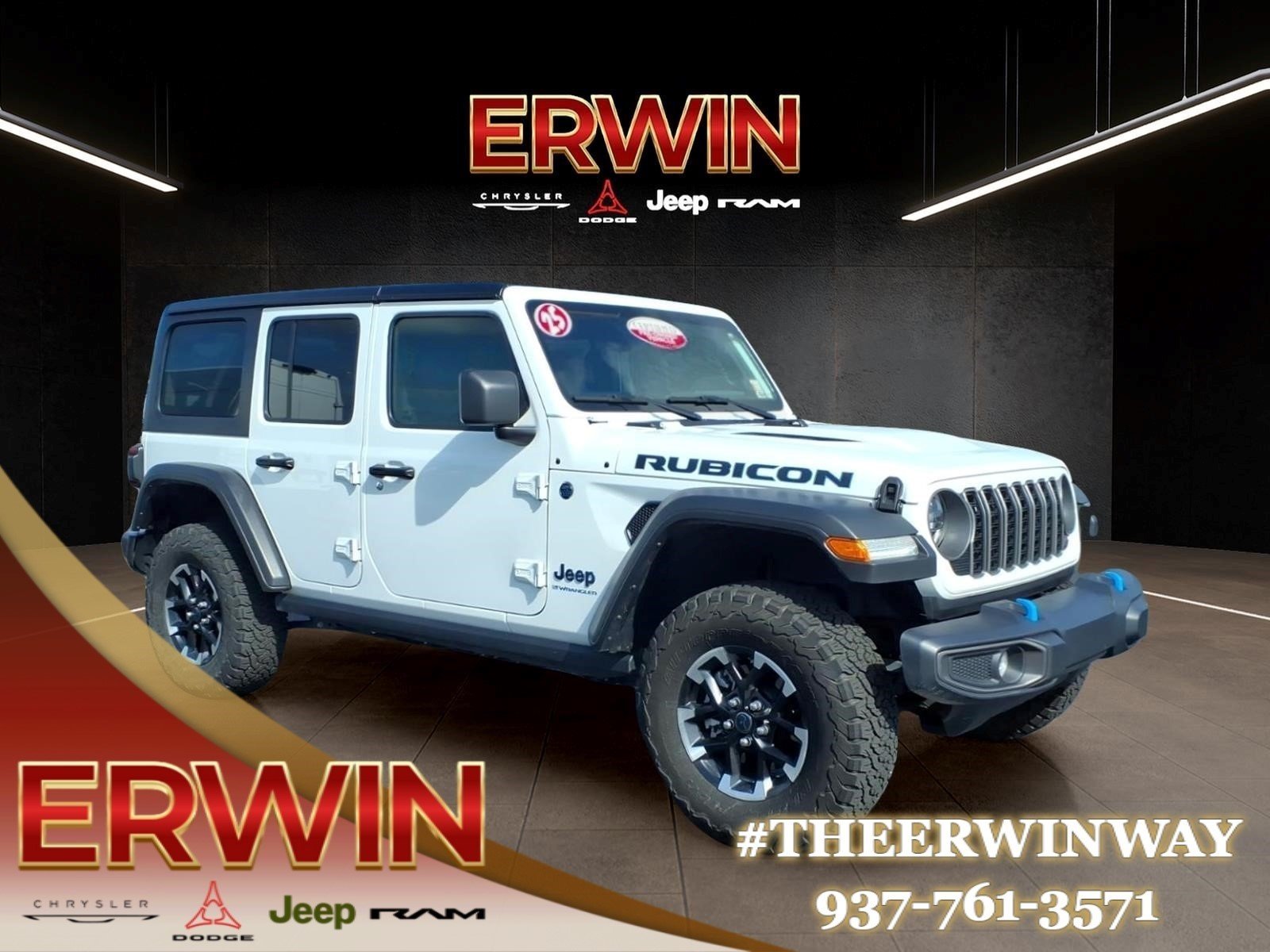 Certified Used 2025 Whit Jeep Rubicon 4xe image 1