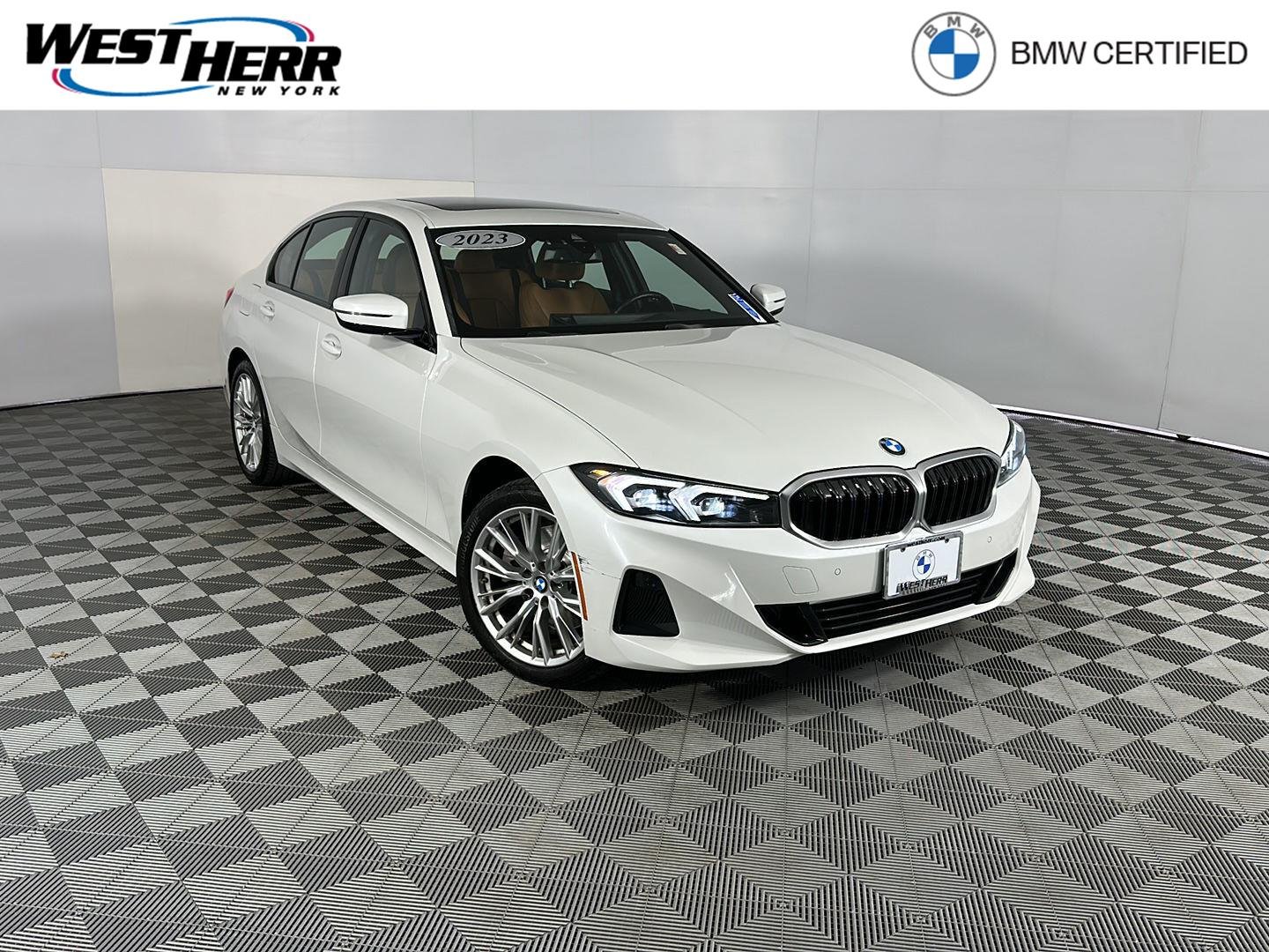 Certified Used 2023 Mineral White Metallic BMW 330i xDrive image 1