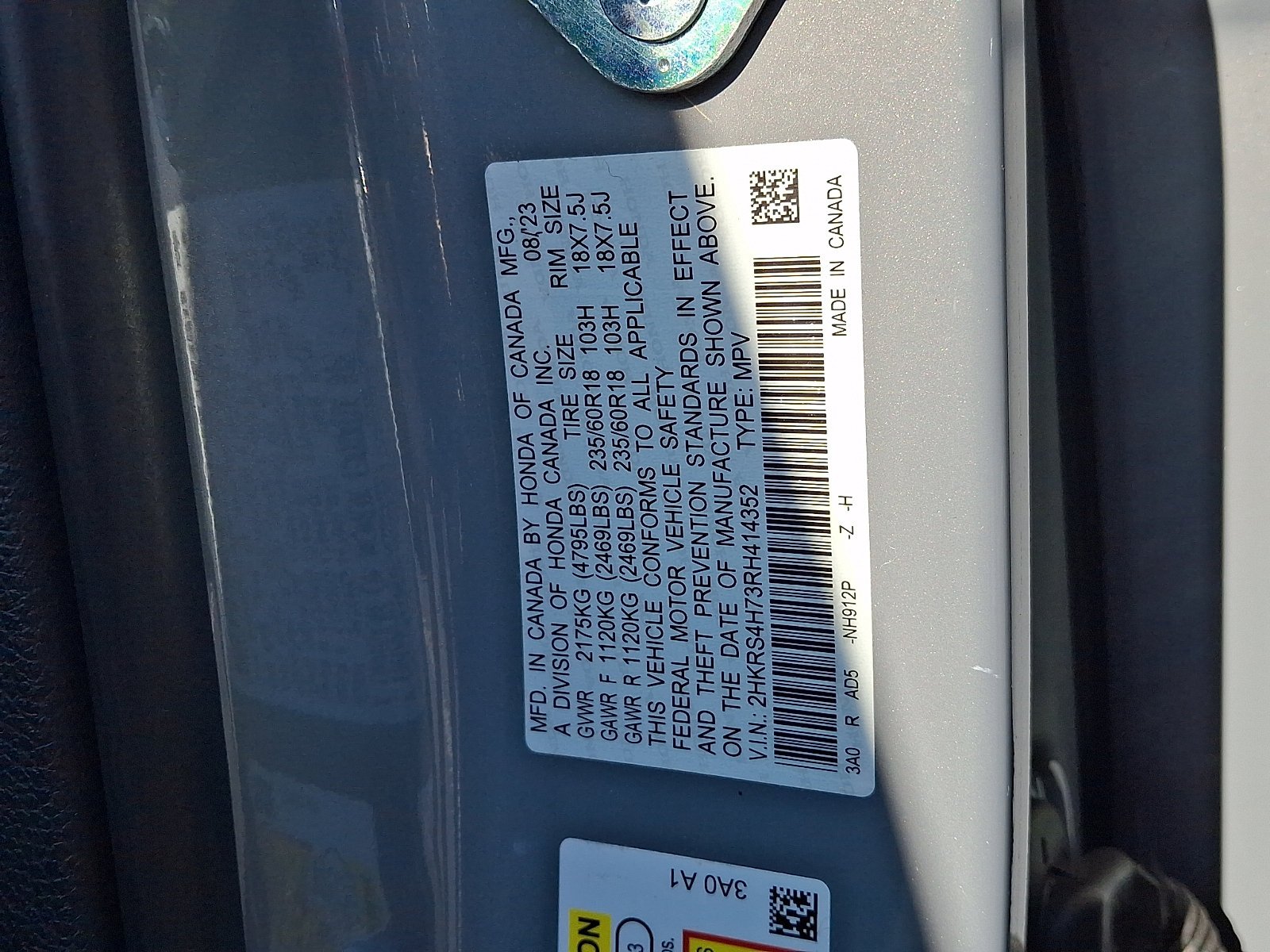 Certified Used 2024 Urban Gray Pearl Honda 1.5T AWD EX-L image 20