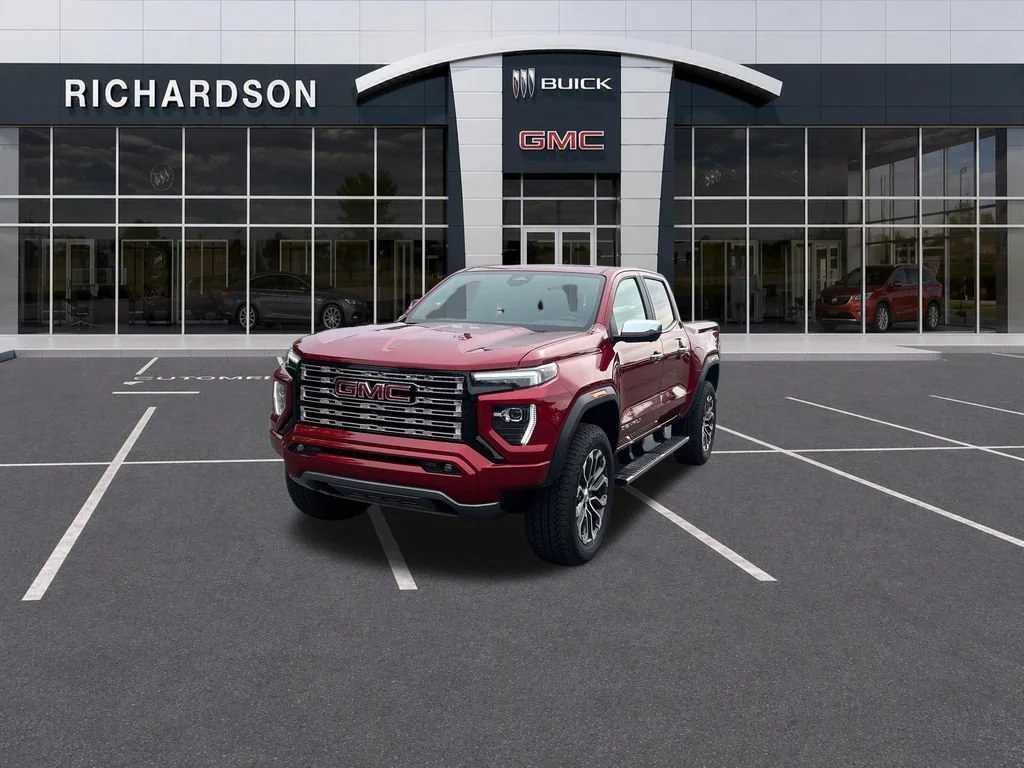 Used 2025 Volcanic Red Tintcoat GMC Denali image 1