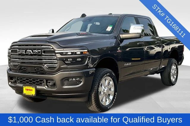 New 2026 Granite Crystal Metallic Clear-Coat Exterior Paint RAM Laramie image 2