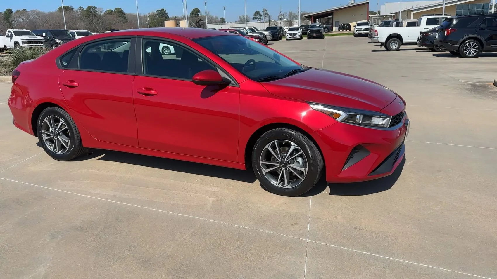 Used 2024 Currant Red Kia LXS image 2