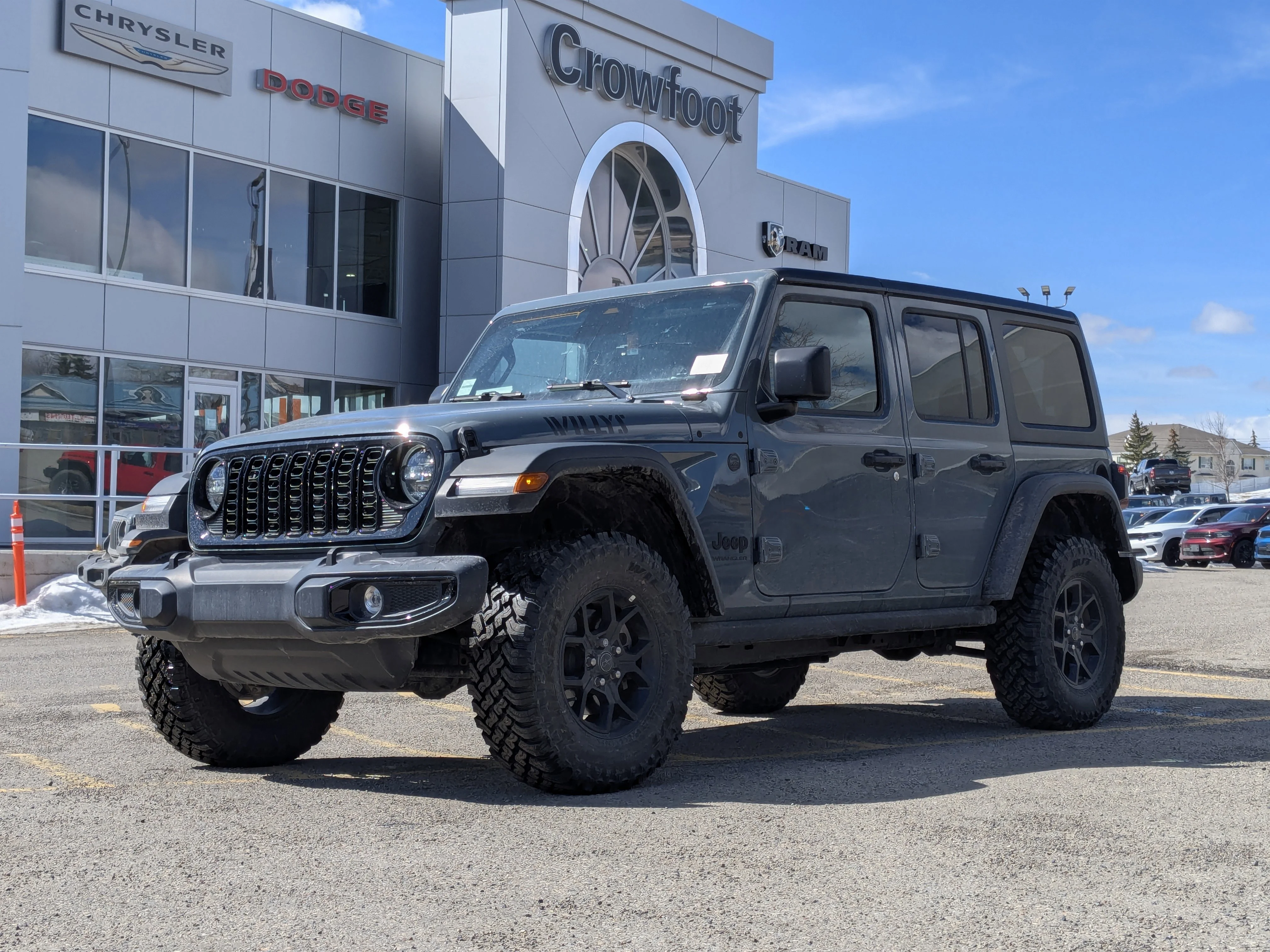 New 2025 Dark blue Jeep Willys - - Willys Package (22W) - Convenience Group - Black Freedom Top - 2.0L I?4 Turbo & More image 1