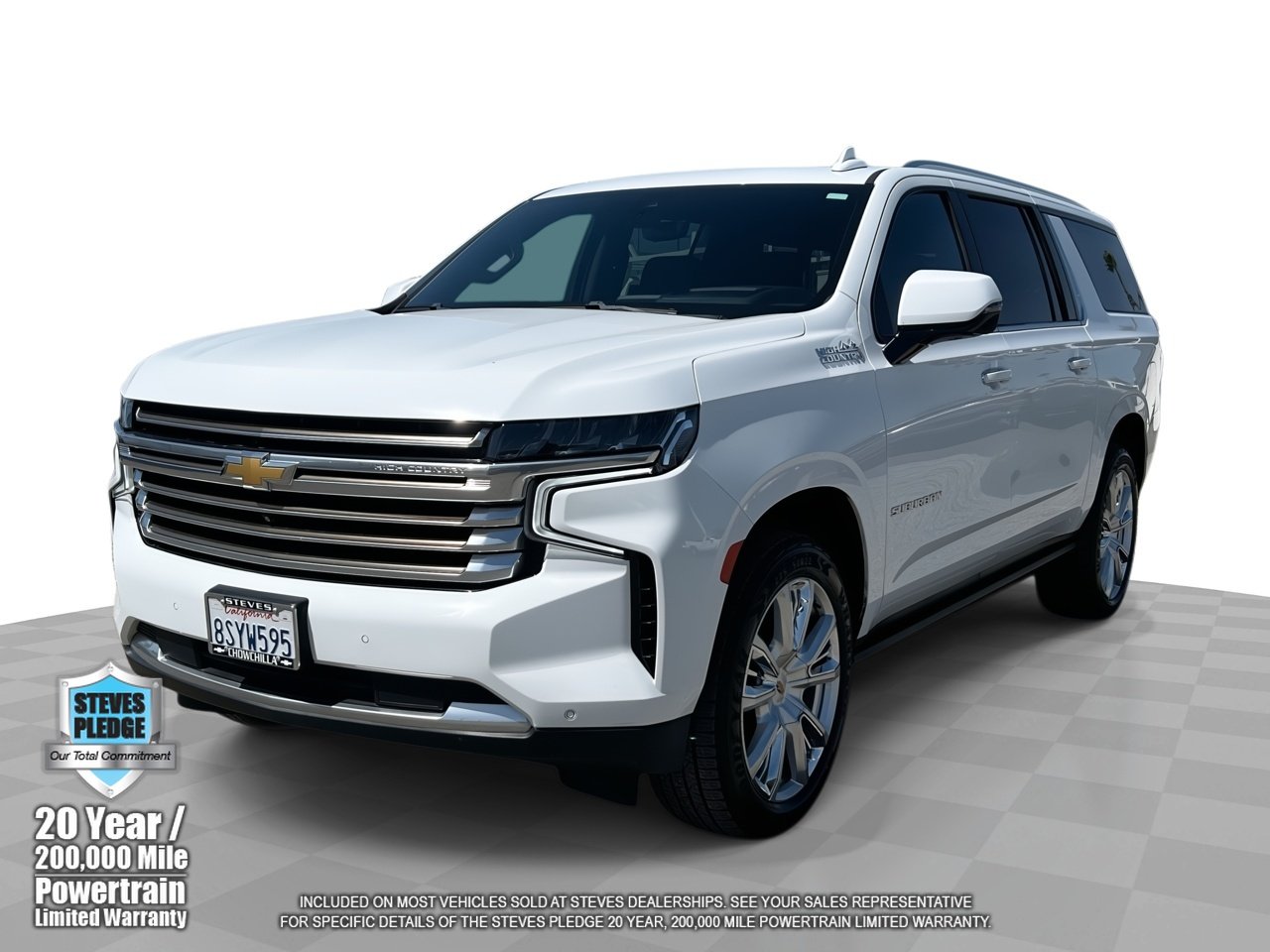 Certified Used 2021 SUMMIT WHITE Chevrolet High Country image 1