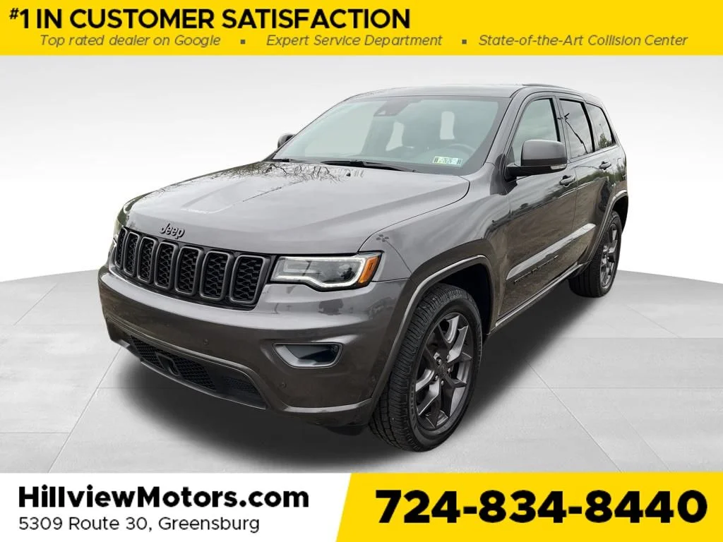 Certified Used 2021 Granite Crystal Metallic Clearcoat Jeep 80th Anniversary Edition image 1