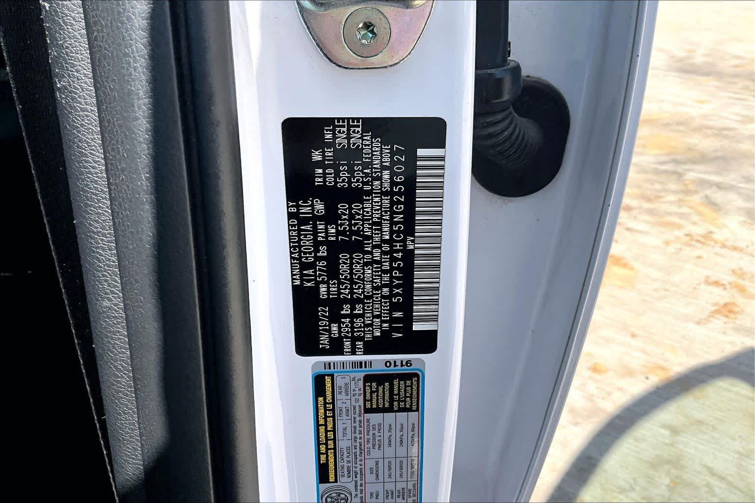 Used 2022 GLAC WHITE Kia SX image 32
