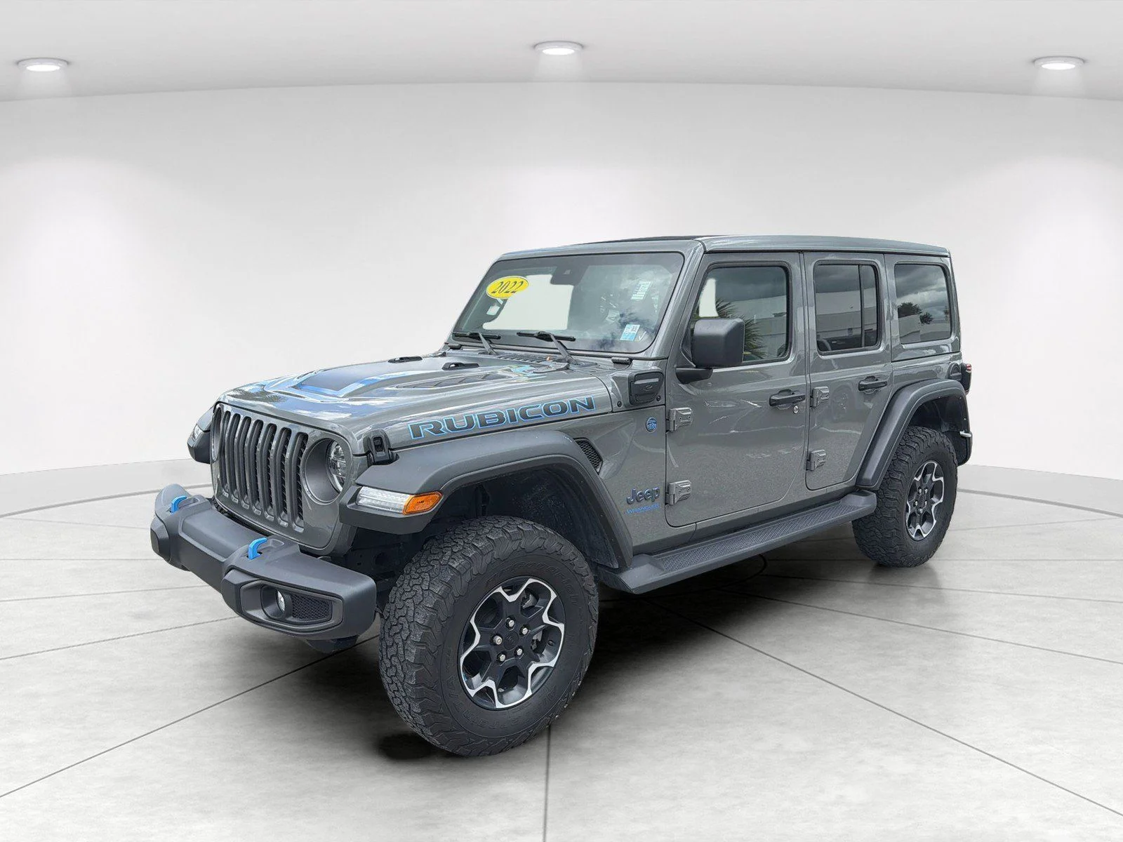 Used 2022 Gray Jeep Unlimited Rubicon 4xe image 8