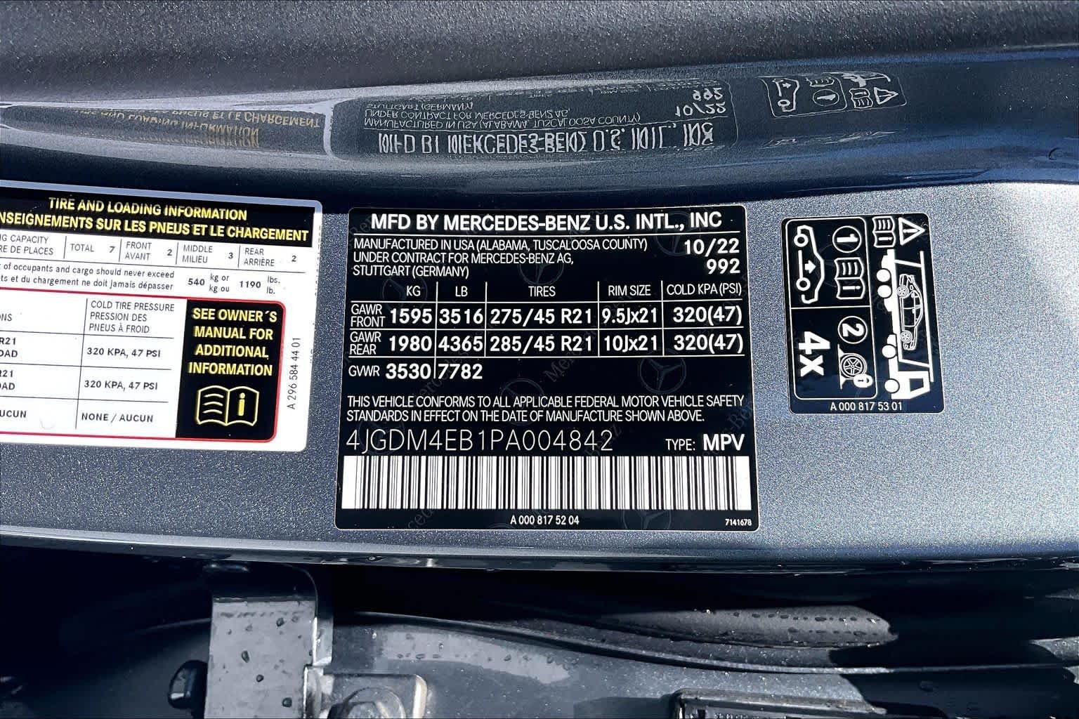 Used 2023 Selenite Grey Metallic Mercedes-Benz EQS 580 image 30