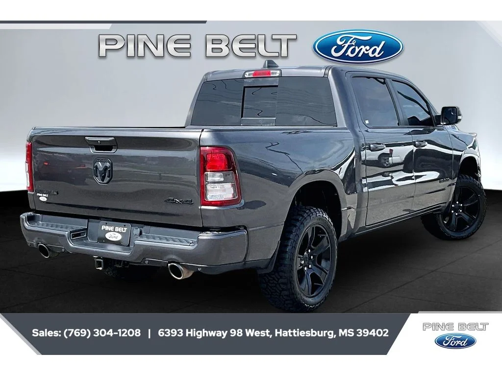 Used 2021 Granite Crystal Clearcoat Metallic Ram Big Horn image 10