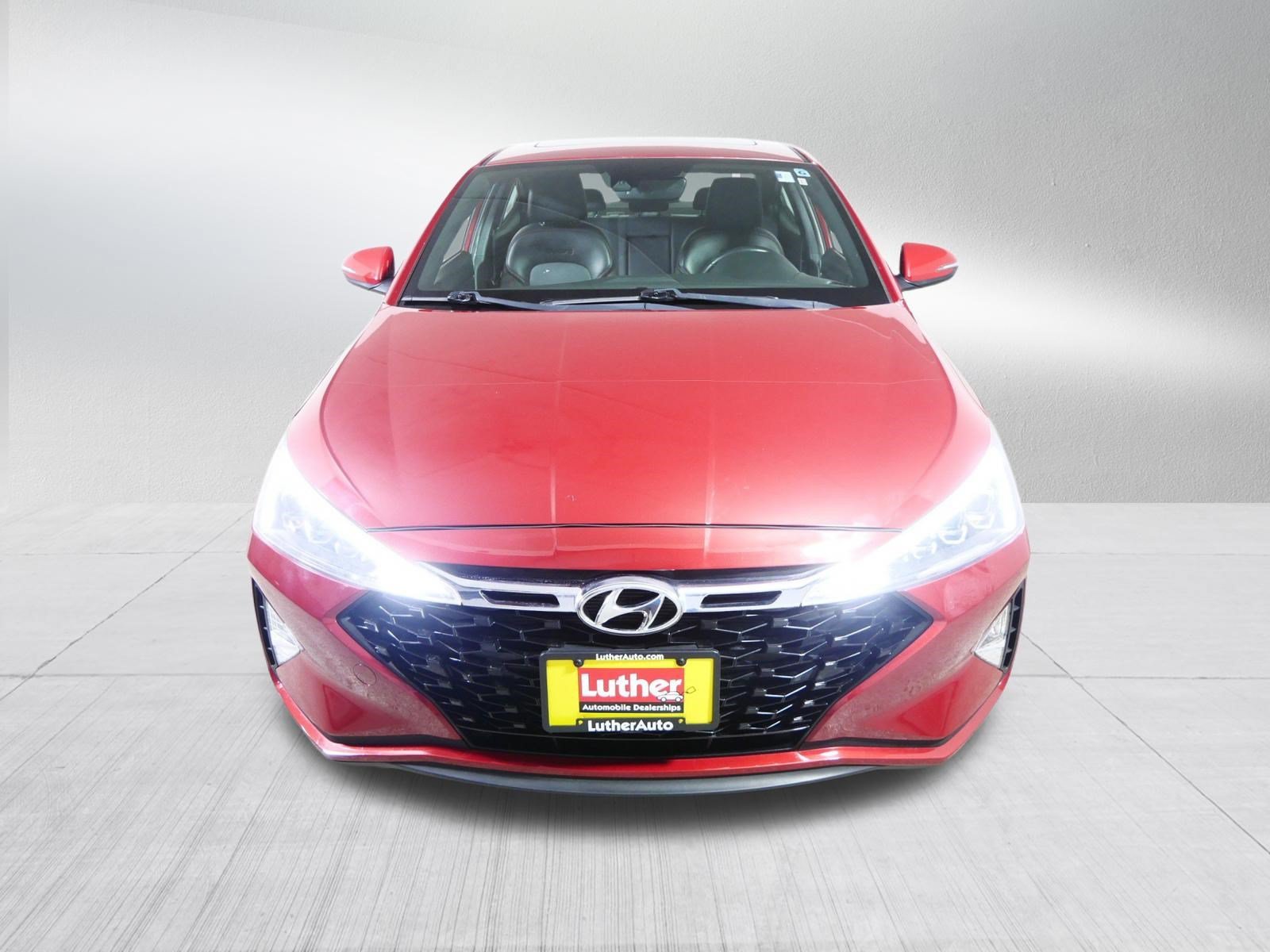 Used 2019 Hyundai Elantra Sport with VIN KMHD04LBXKU828411 for sale in Golden Valley, MN
