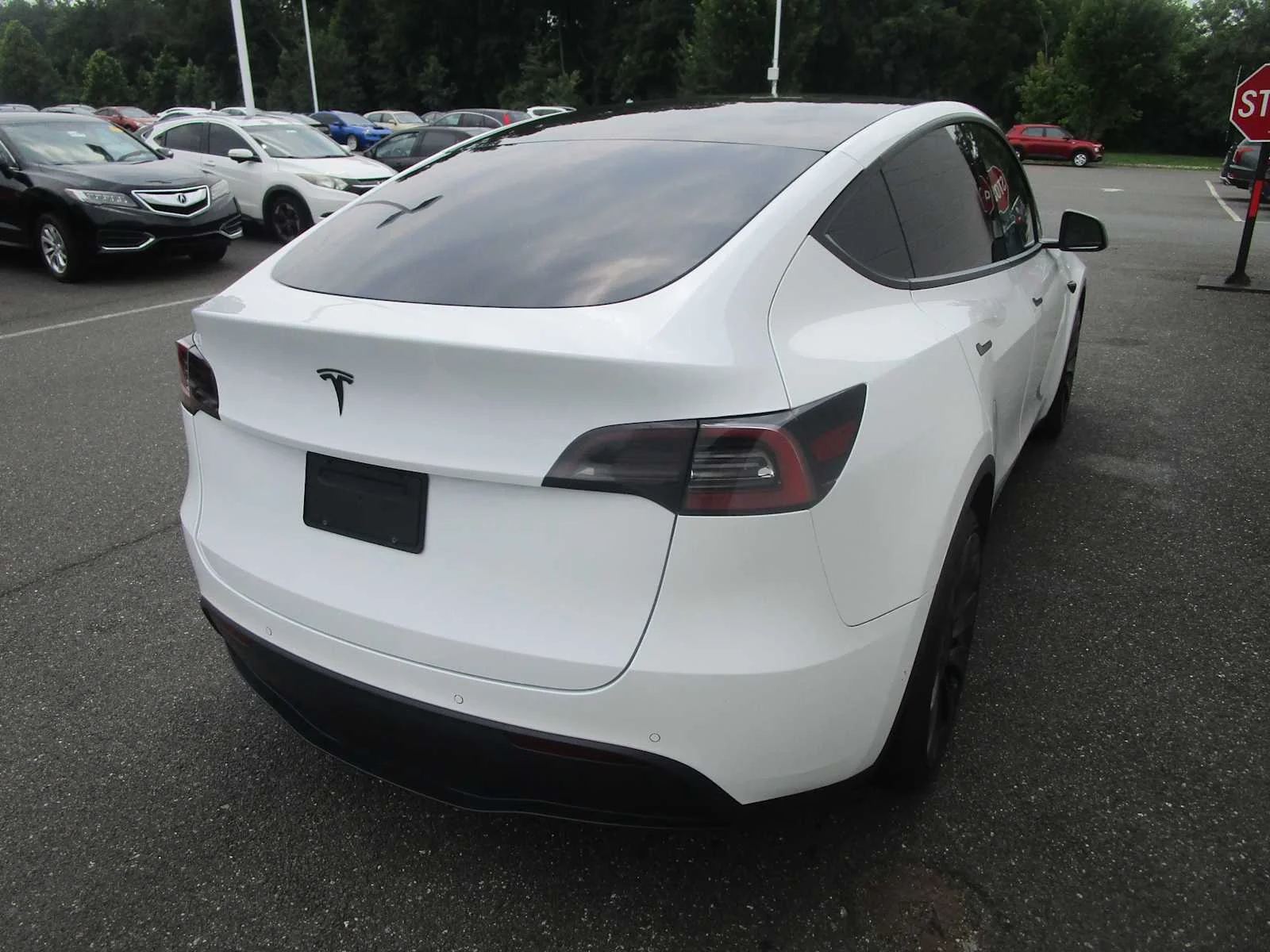Used 2021 Pearl White Multi-Coat Tesla Performance image 4