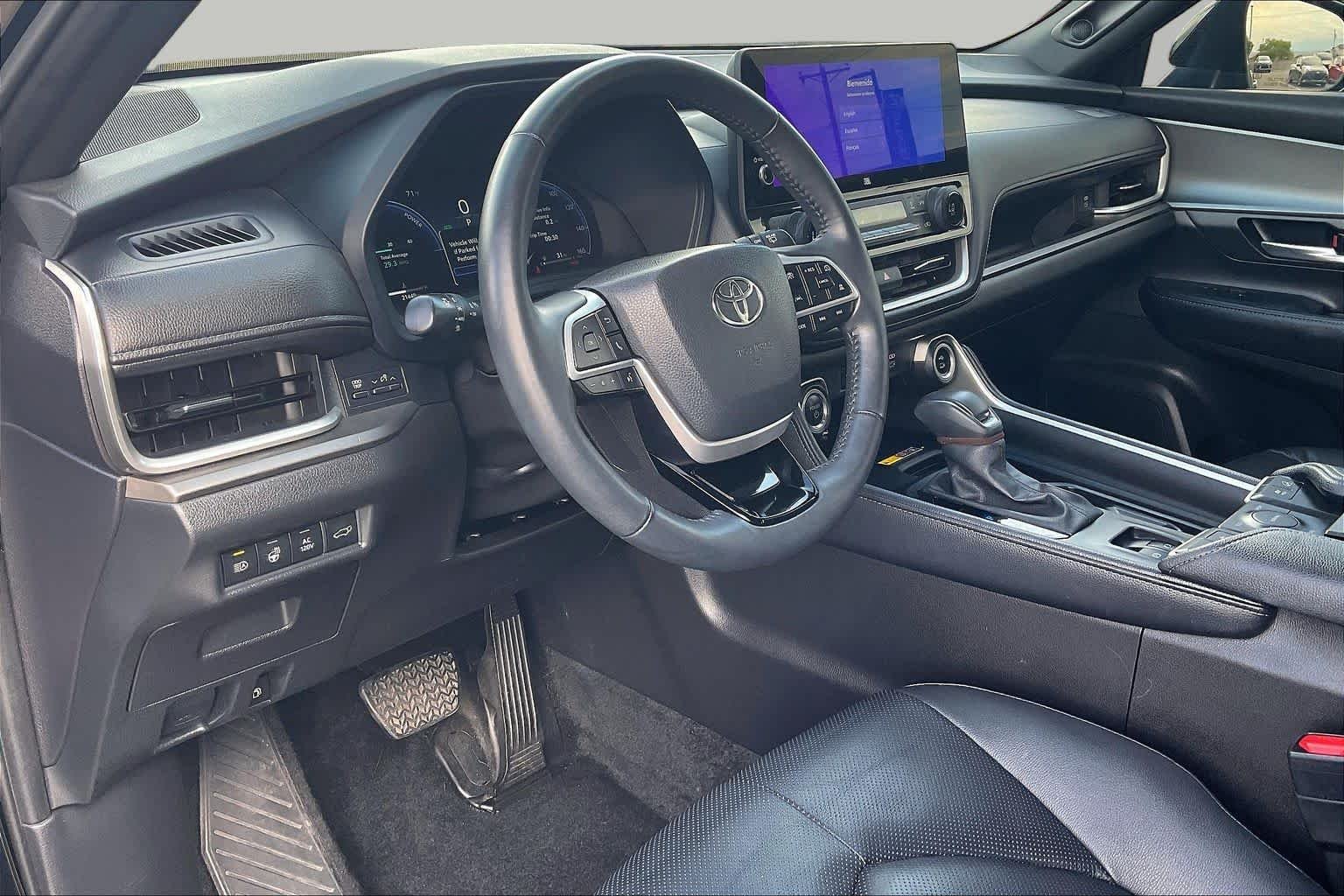Used 2025 Midnight Black Metallic Toyota Hybrid Nightshade Edition image 18
