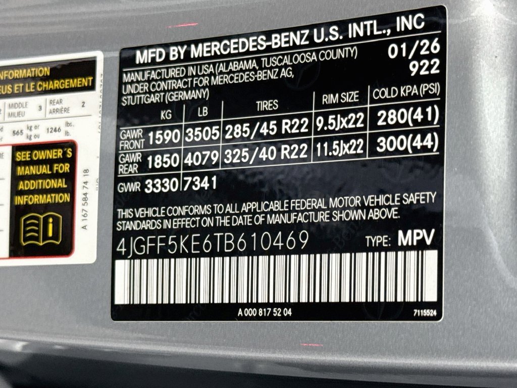Certified Used 2026 Cirrus Silver Metallic Mercedes-Benz GLS 450 image 35