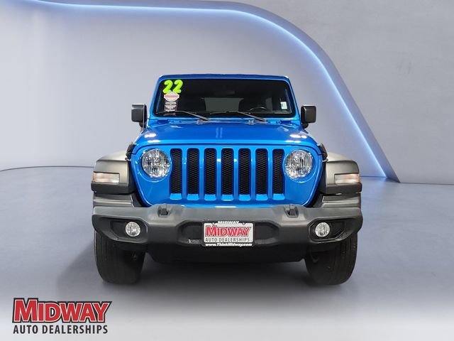 Certified Used 2022 Blue Jeep Unlimited Sport S image 8