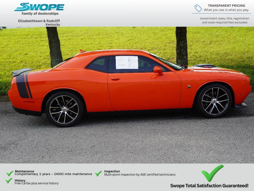 Used 2017 Go Mango Dodge 392 Hemi Scat Pack Shaker image 2