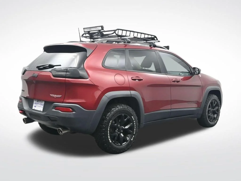 Used 2016 Deep Cherry Red Crystal Pearlcoat Jeep Trailhawk image 6
