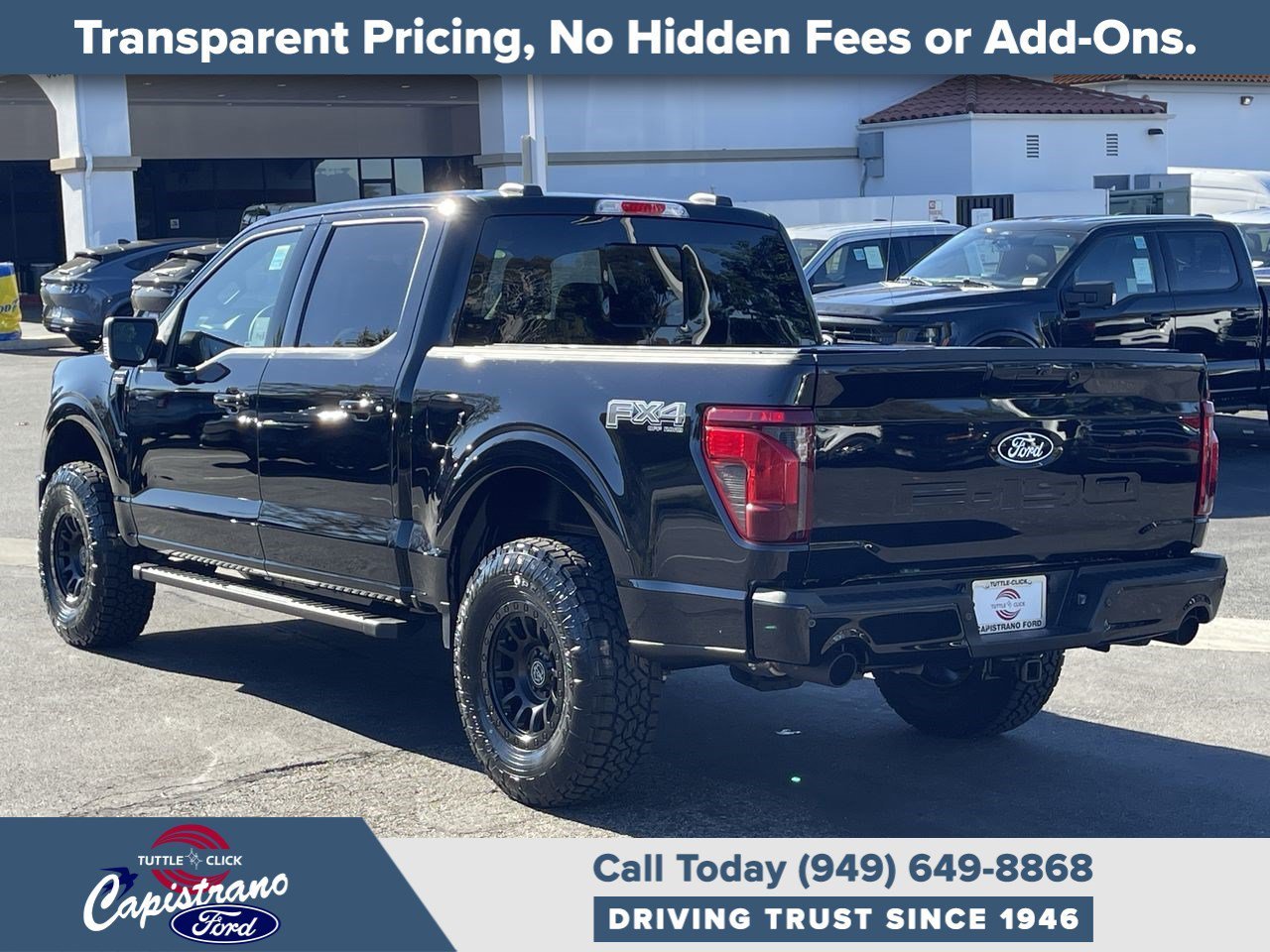 New 2025 Agate Black Metallic Ford XLT image 4