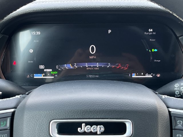 Used 2024 Bright White Clearcoat Jeep 4xe image 14