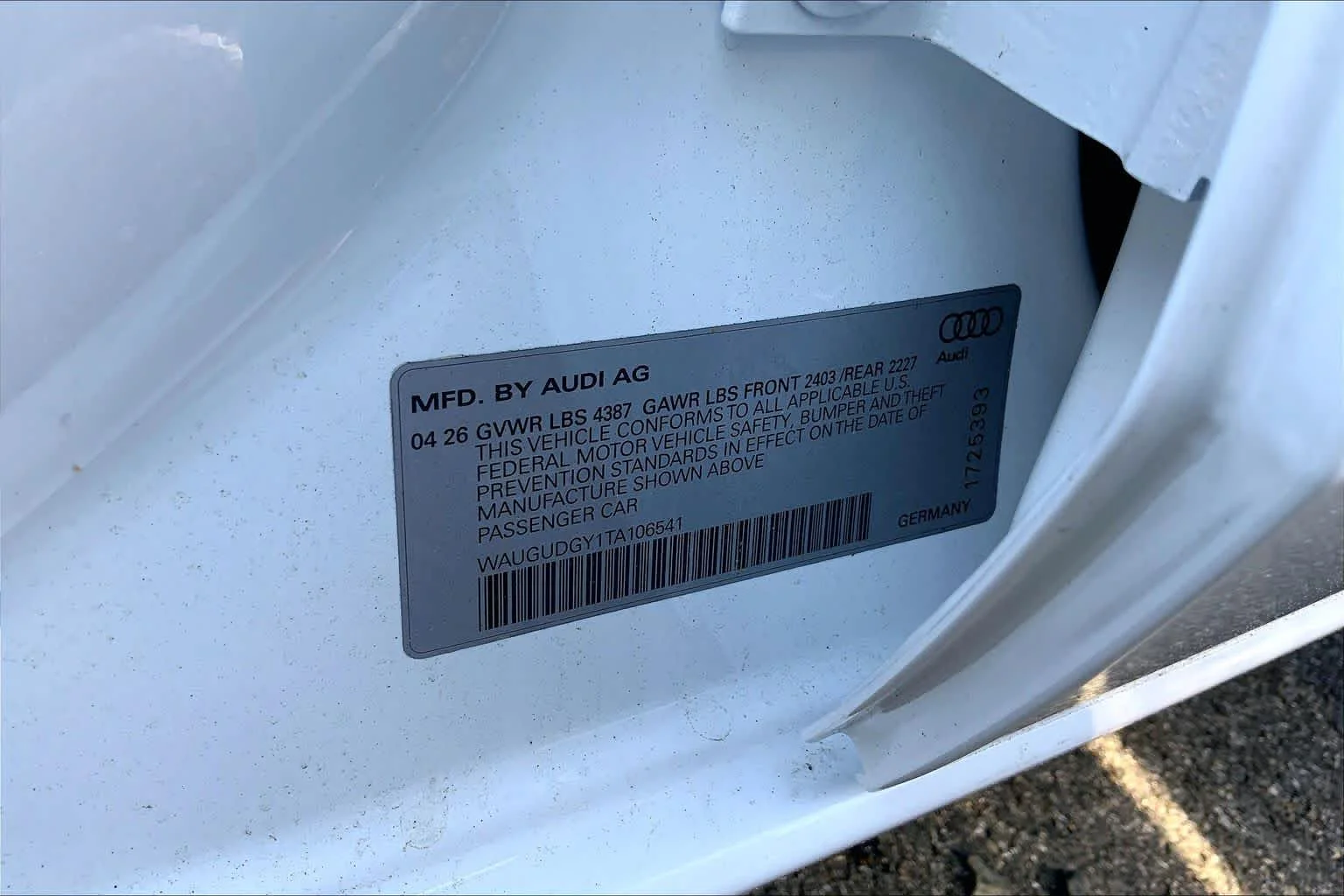 New 2026 Arkona White Audi Premium image 19