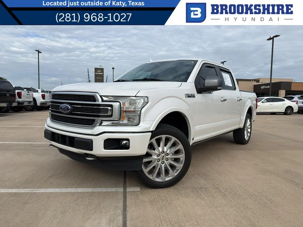 Used 2019 White Platinum Metallic Tri-Coat Ford Limited image 1