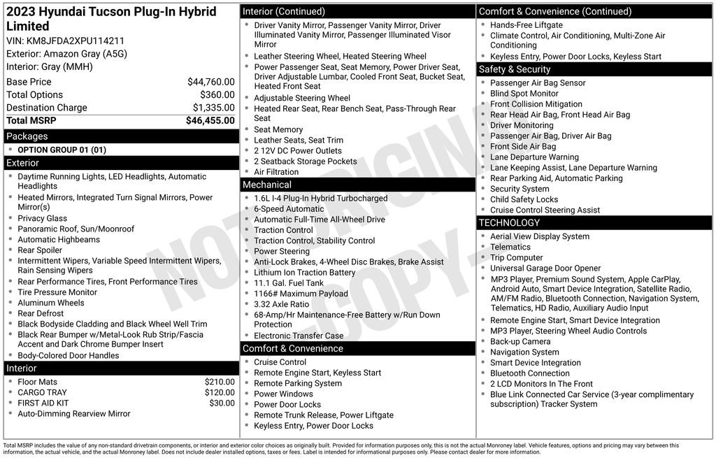 Used 2023 Gray Hyundai Limited image 39