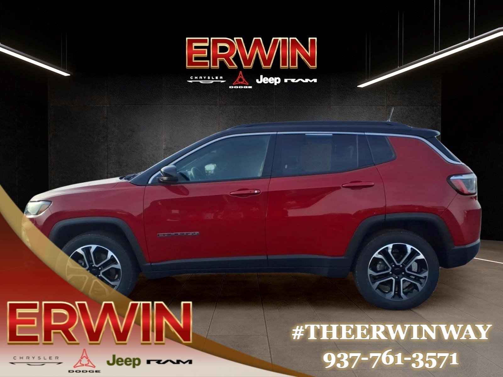 Certified Used 2023 Redline Pearl Coat Jeep Limited image 4