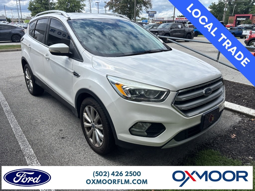 Used 2017 White Platinum Metallic Tri-Coat Ford Titanium image 1