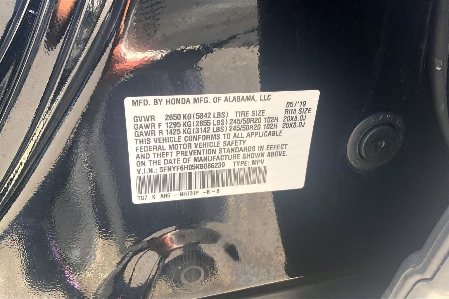 Used 2019 Crystal Black Pearl Honda Elite image 33