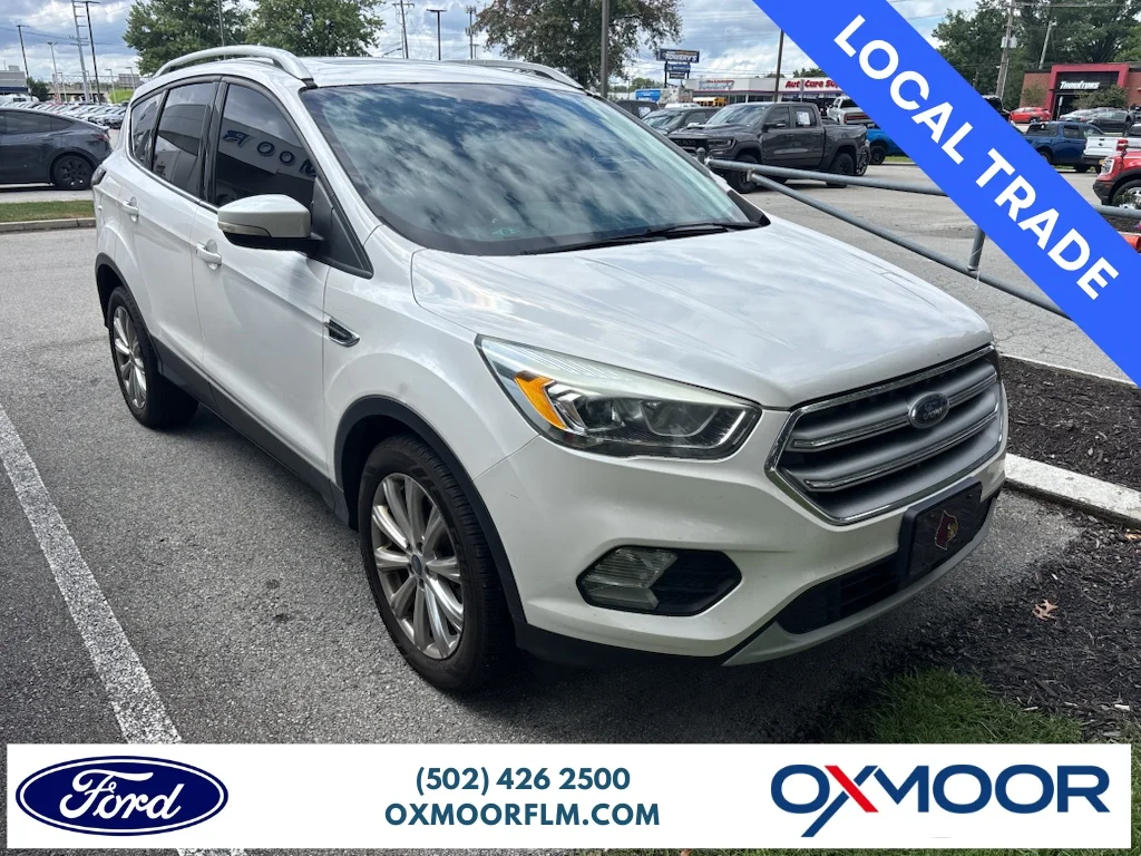 Used 2017 White Platinum Metallic Tri-Coat Ford Titanium image 1
