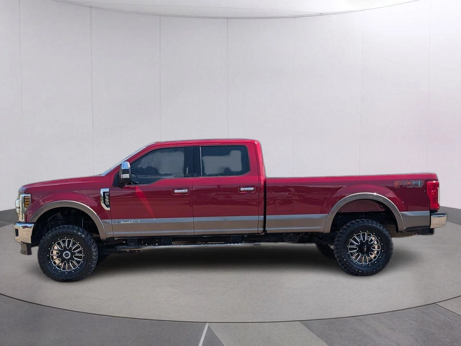 Used 2019 Ruby Red Metallic Tinted Clearcoat/Stone Gray Ford Lariat image 2