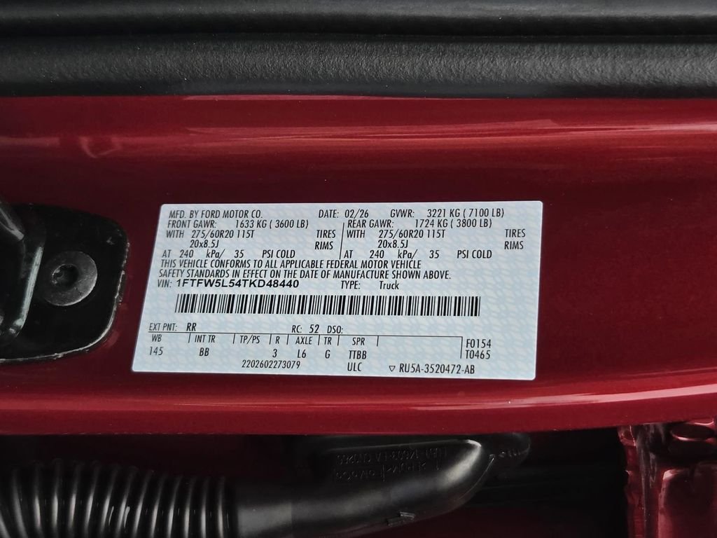 New 2026 Ruby Red Metallic Tinted Clearcoat Ford Lariat® image 51