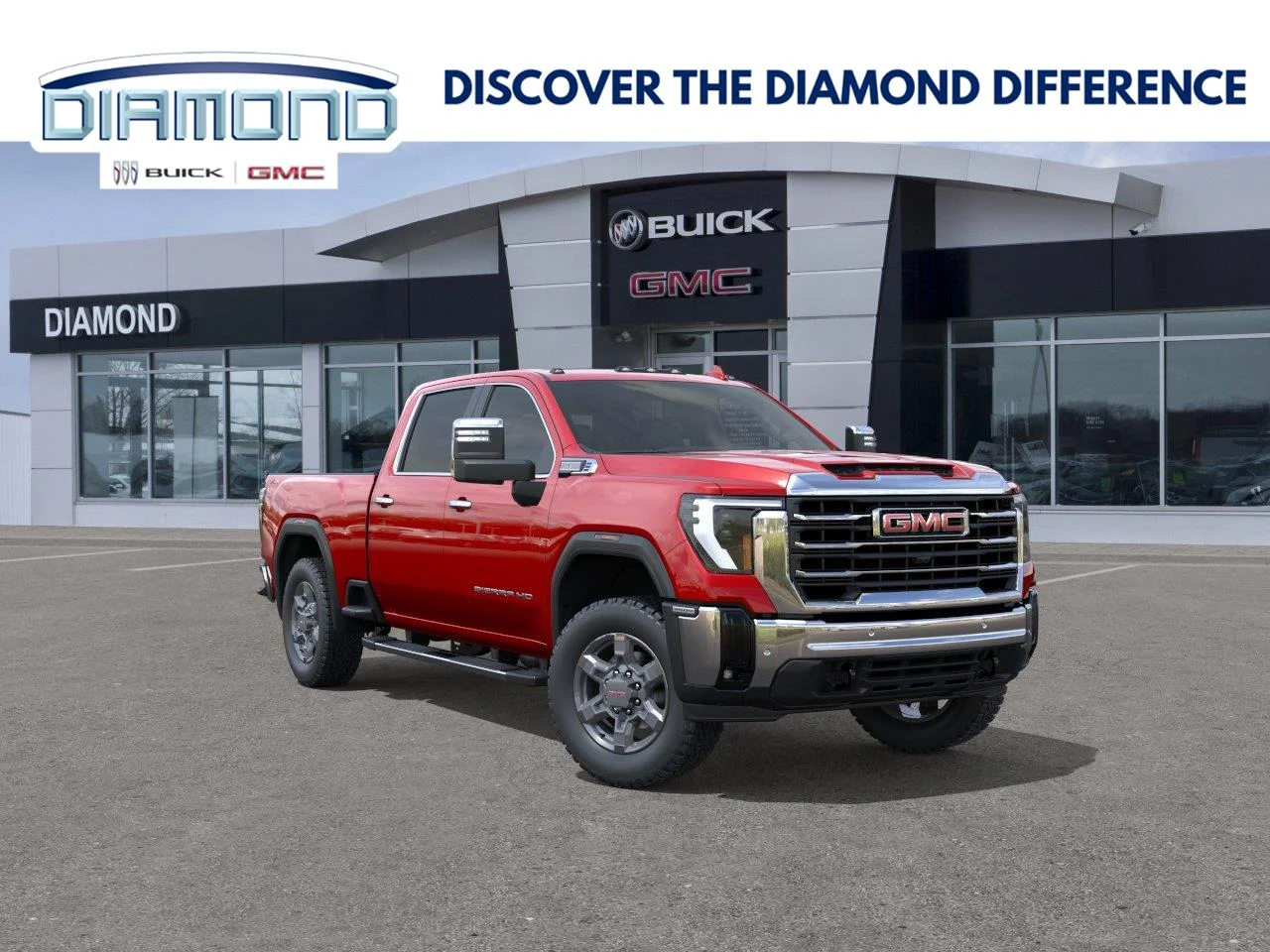 New 2026 Volcanic Red Tintcoat GMC SLT image 1
