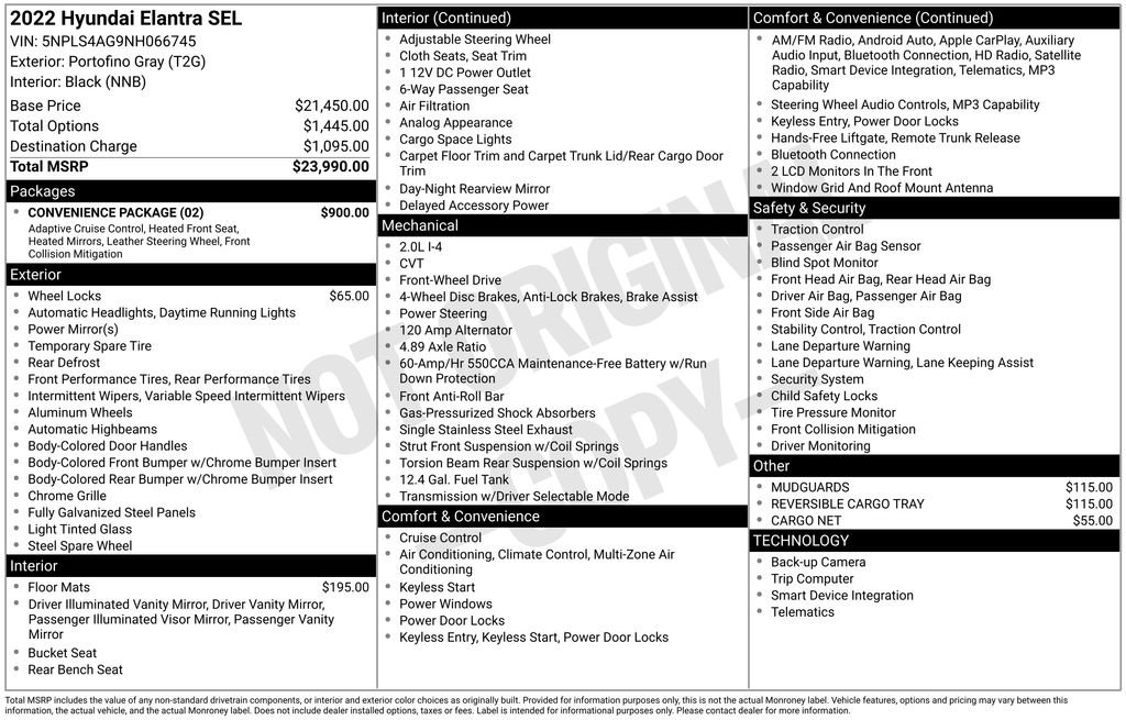 Used 2022 Gray Hyundai SEL image 9